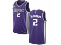 Men Nike Sacramento Kings #2 Mitch Richmond Purple Road NBA Jersey - Icon Edition