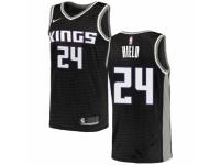 Men Nike Sacramento Kings #24 Buddy Hield  Black NBA Jersey Statement Edition