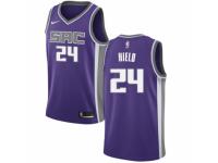 Men Nike Sacramento Kings #24 Buddy Hield Purple Road NBA Jersey - Icon Edition
