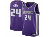 Men Nike Sacramento Kings #24 Buddy Hield  Purple Road NBA Jersey - Icon Edition