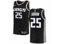Men Nike Sacramento Kings #25 Justin Jackson Black NBA Jersey Statement Edition