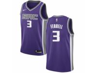 Men Nike Sacramento Kings #3 Yogi Ferrell Purple NBA Jersey - Icon Edition