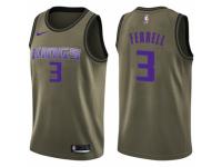 Men Nike Sacramento Kings #3 Yogi Ferrell Swingman Green Salute to Service NBA Jersey