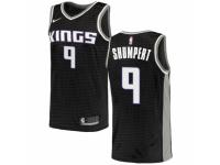 Men Nike Sacramento Kings #9 Iman Shumpert Black NBA Jersey Statement Edition