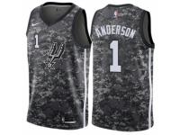 Men Nike San Antonio Spurs #1 Kyle Anderson  Camo NBA Jersey - City Edition