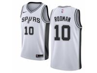 Men Nike San Antonio Spurs #10 Dennis Rodman White Home NBA Jersey - Association Edition