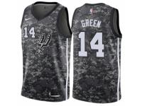 Men Nike San Antonio Spurs #14 Danny Green  Camo NBA Jersey - City Edition