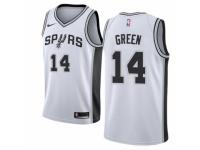 Men Nike San Antonio Spurs #14 Danny Green White Home NBA Jersey - Association Edition