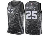 Men Nike San Antonio Spurs #25 Jakob Poeltl Camo NBA Jersey - City Edition