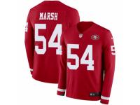 Men Nike San Francisco 49ers #54 Cassius Marsh Limited Red Therma Long Sleeve NFL Jersey