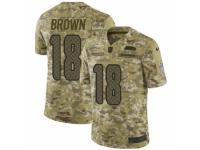 Men Nike Seattle Seahawks #18 Jaron Brown Limited Camo 2018 Salute to Service NFL Jersey