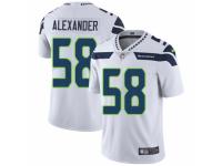 Men Nike Seattle Seahawks #58 D.J. Alexander White Vapor Untouchable Limited Player NFL Jersey