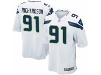 Men Nike Seattle Seahawks #91 Sheldon Richardson Game White NFL Jersey