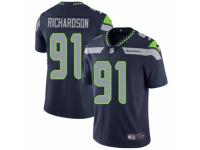 Men Nike Seattle Seahawks #91 Sheldon Richardson Navy Blue Team Color Vapor Untouchable Limited Player NFL Jersey