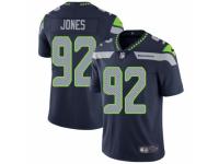 Men Nike Seattle Seahawks #92 Nazair Jones Navy Blue Team Color Vapor Untouchable Limited Player NFL Jersey
