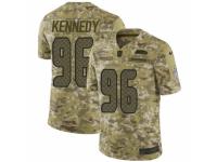 Men Nike Seattle Seahawks #96 Cortez Kennedy Limited Camo 2018 Salute to Service NFL Jersey