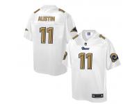 Men Nike St. Louis Rams #11 Tavon Austin White-Gold Game Jersey