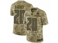 Men Nike Tampa Bay Buccaneers #20 Ronde Barber Limited Camo 2018 Salute to Service NFL Jersey