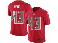 Men Nike Tampa Bay Buccaneers #43 T.J. Ward Elite Red Rush Vapor Untouchable NFL Jersey