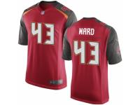 Men Nike Tampa Bay Buccaneers #43 T.J. Ward Game Red Team Color NFL Jersey