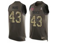 Men Nike Tampa Bay Buccaneers #43 T.J. Ward Limited Green Salute to Service Tank Top NFL Jersey