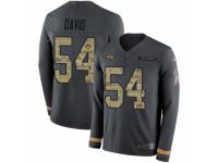 Men Nike Tampa Bay Buccaneers #54 Lavonte David Limited Black Salute to Service Therma Long Sleeve NFL Jersey