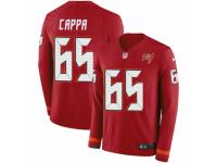 Men Nike Tampa Bay Buccaneers #65 Alex Cappa Limited Red Therma Long Sleeve NFL Jersey