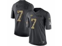 Men Nike Tampa Bay Buccaneers #7 Patrick Murray Limited Black 2016 Salute to Service NFL Jersey