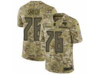 Men Nike Tampa Bay Buccaneers #76 Donovan Smith Limited Camo 2018 Salute to Service NFL Jersey
