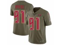 Men Nike Tampa Bay Buccaneers #91 Robert Ayers Limited Olive 2017 Salute to Service NFL Jersey