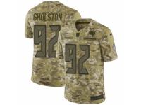 Men Nike Tampa Bay Buccaneers #92 William Gholston Limited Camo 2018 Salute to Service NFL Jersey