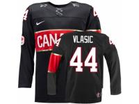 Men Nike Team Canada #44 Marc-Edouard Vlasic Premier Black Third 2014 Olympic Hockey Jersey