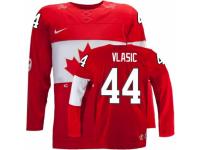 Men Nike Team Canada #44 Marc-Edouard Vlasic Premier Red Away 2014 Olympic Hockey Jersey