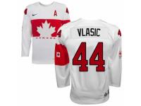 Men Nike Team Canada #44 Marc-Edouard Vlasic Premier White Home 2014 Olympic Hockey Jersey