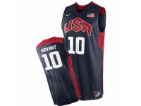 Men Nike Team USA #10 Kobe Bryant Swingman Navy Blue 2012 Olympics Basketball Jersey