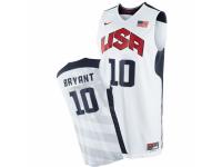 Men Nike Team USA #10 Kobe Bryant Swingman White 2012 Olympics Basketball Jersey