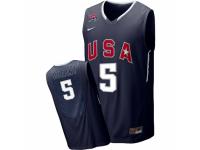 Men Nike Team USA #5 Kevin Durant Swingman White 2010 World Basketball Tournament Jersey