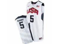 Men Nike Team USA #5 Kevin Durant Swingman White 2012 Olympics Basketball Jersey