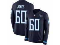 Men Nike Tennessee Titans #60 Ben Jones Limited Navy Blue Therma Long Sleeve NFL Jersey