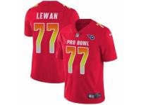 Men Nike Tennessee Titans #77 Taylor Lewan Limited Red AFC 2019 Pro Bowl NFL Jersey