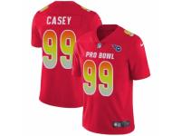 Men Nike Tennessee Titans #99 Jurrell Casey Limited Red AFC 2019 Pro Bowl NFL Jersey