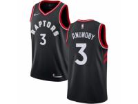 Men Nike Toronto Raptors #3 OG Anunoby  Black Alternate NBA Jersey Statement Edition