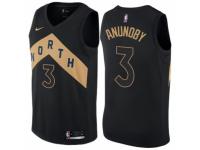 Men Nike Toronto Raptors #3 OG Anunoby  Black NBA Jersey - City Edition