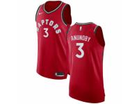Men Nike Toronto Raptors #3 OG Anunoby Red Road NBA Jersey - Icon Edition