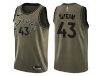Men Nike Toronto Raptors #43 Pascal Siakam Swingman Green Salute to Service NBA Jersey