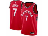Men Nike Toronto Raptors #7 Kyle Lowry  Red Road NBA Jersey - Icon Edition