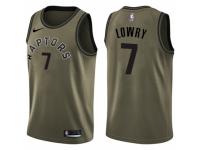 Men Nike Toronto Raptors #7 Kyle Lowry Swingman Green Salute to Service NBA Jersey