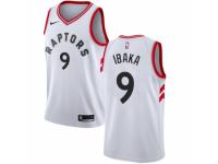 Men Nike Toronto Raptors #9 Serge Ibaka White NBA Jersey - Association Edition