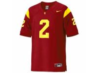 Men Nike USC Trojans #2 Taylor Mays Red Authentic NCAA Jersey