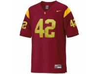 Men Nike USC Trojans #42 Ronnie Lott Red Authentic NCAA Jersey